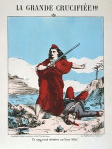 Allegory of Republican France, 1871. Artist: E Courtaux