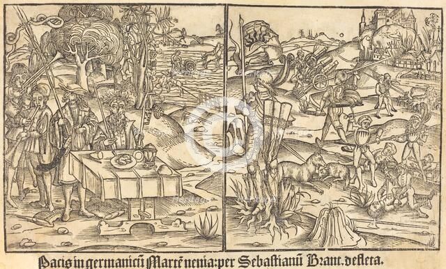 Allegory of War and Peace, 1499. Creator: Unknown.