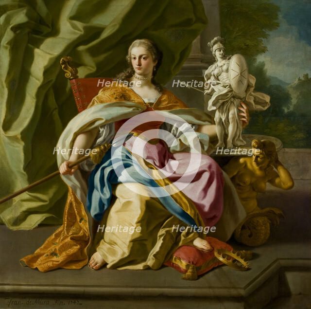 Allegory of the nobility of the order of Malta, 1747. Creator: De Mura, Francesco (1696-1782).