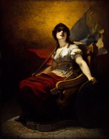 Allegory of the annexation of Savoy by France (1860), c1860. Creator: Emile-Charles Wattier