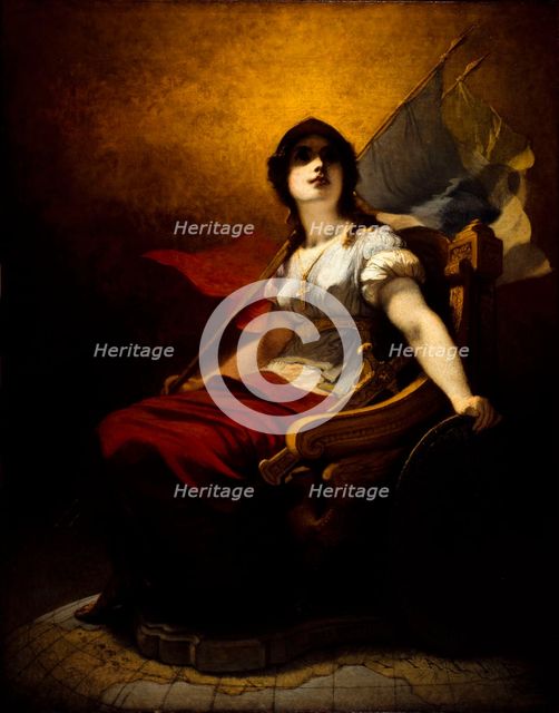 Allegory of the annexation of Savoy by France (1860), c1860. Creator: Emile-Charles Wattier.