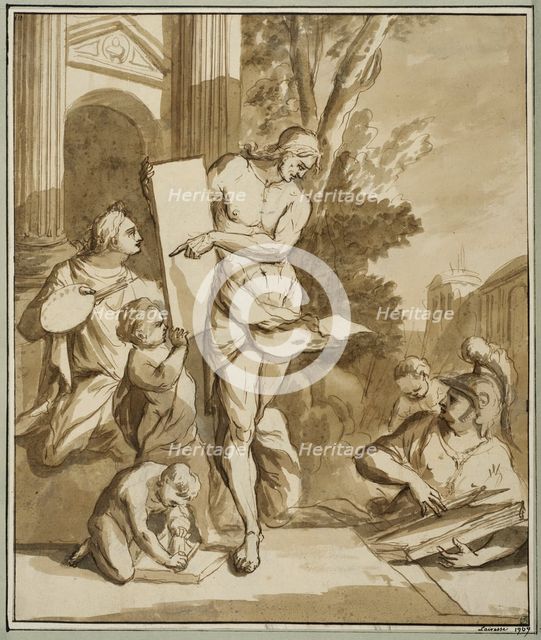Allegory of the art of painting. Creator: Gerard de Lairesse.