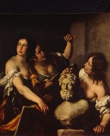Allegory of the Arts, 1640. Creator: Bernardo Strozzi