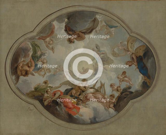 Allegory of the Arts, 1742. Creator: Jacob de Wit.