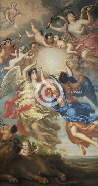 Allegory of the betrothal of King Karl XI and Queen Ulrika Eleonora, 1692. Creator: David Klocker Ehrenstrahl.