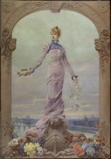 Allegory of the city of Paris, 1901. Creator: Louise Abbema
