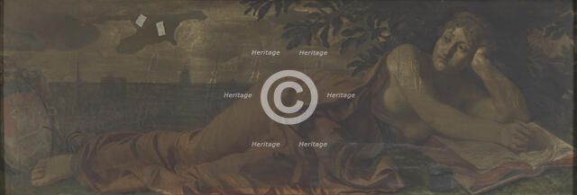 Allegory of the City of Paris, late 19th century.  Creator: Joseph Blanc.