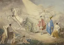 Allegory of the Confederation of the Rhine..., early 19th century. Creator: Charles Johannot