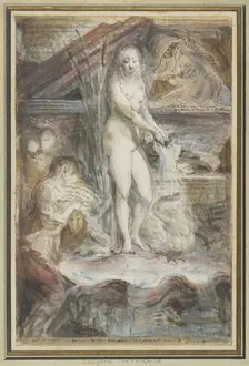 Allegory of the death of Voltaire, 1778-1780. Creator: Gabriel de Saint-Aubin
