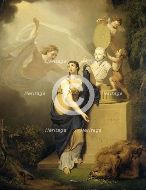 Allegory of the Death of William V, Prince of Orange, 1806. Creator: Nicolaas Pieneman.