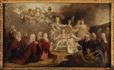 Allegory of the engagement of Louis XV to the Infanta Marie-Anne-Victoire of Spain (1722). Creator: Nicolas de Largilliere