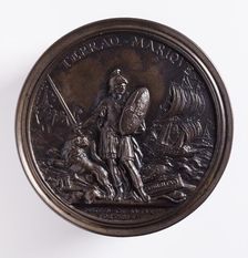 Allegory of the Establishment of Fort Manoel, Valletta (image 2 of 2), c.1725. Creator: Massimiliano Soldani