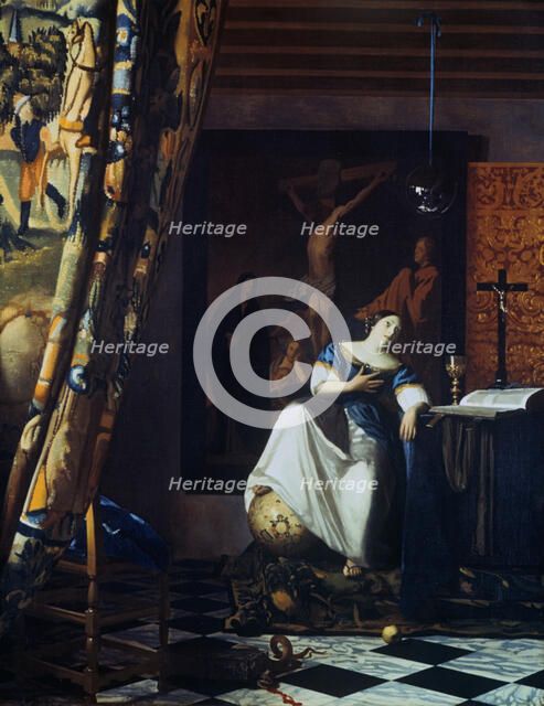 'Allegory of the Faith', c1670.  Artist: Jan Vermeer