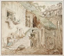 Allegory of the Fall of the Barry Family, c1774. Creator: Hubert Robert