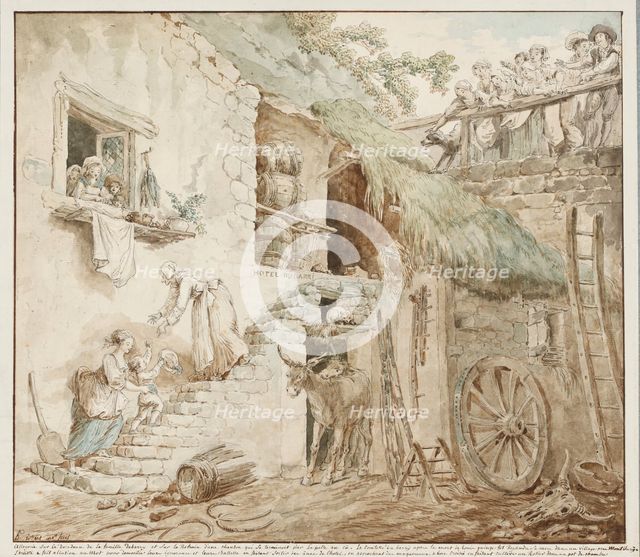 Allegory of the Fall of the Barry Family, c1774. Creator: Hubert Robert.