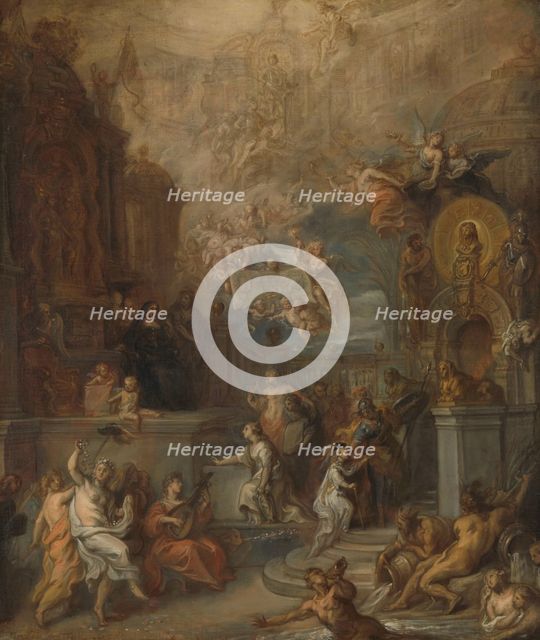 Allegory of the Farewell of William III from Amalia van Solms following the transfer of Regency to t Creator: Theodoor van Thulden.