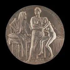 Allegory of the Fight Against Death [reverse], 1906. Creator: Jules Clément Chaplain