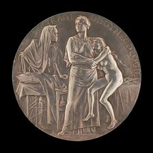 Allegory of the Fight Against Death [reverse], 1906. Creator: Jules Clément Chaplain