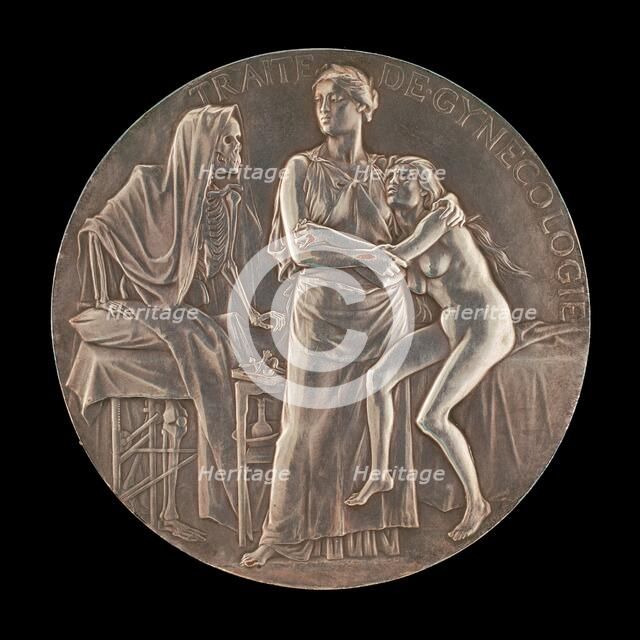 Allegory of the Fight Against Death [reverse], 1906. Creator: Jules Clément Chaplain.