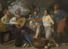 Allegory of the Five Senses, c1632. Creator: Theodoor Rombouts