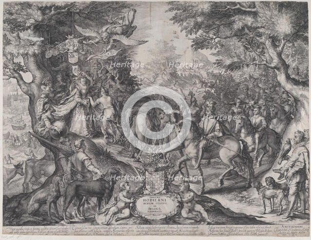 Allegory of the Flourishing State of the United Provinces, 1602 Creator: Jan Saenredam.