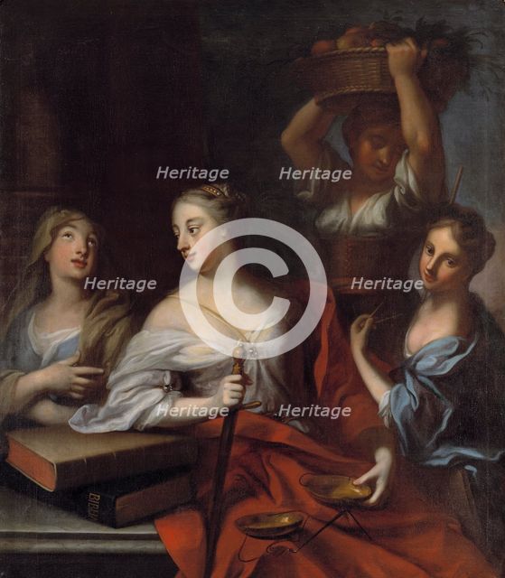Allegory of the Four Estates, 1734. Creator: Georg Engelhard Schroder.