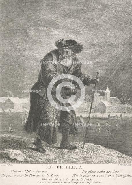 Allegory of the four seasons: Winter, 1749-1797. Creator: Jean-Charles Levasseur.