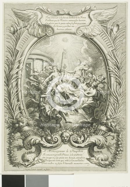 Allegory of the Glory of the Dauphin, 1680. Creator: Antoine Coypel.