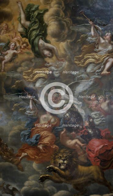 Allegory of the glorious exploits of Swedish kings, 1693. Creator: David Klocker Ehrenstrahl.