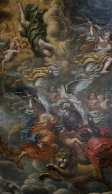 Allegory of the glorious exploits of Swedish kings, 1693. Creator: David Klocker Ehrenstrahl