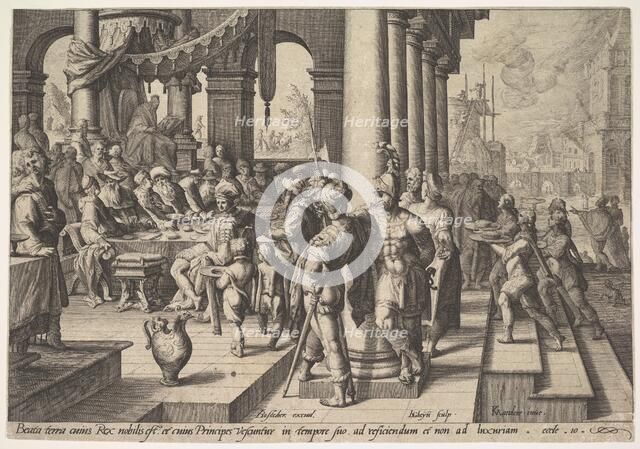 Allegory of the Government of a Wise King, 1588. Creator: Jacques de Gheyn II.