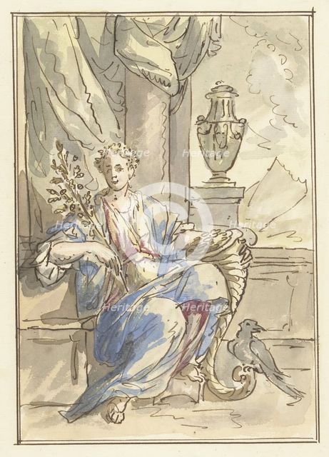 Allegory of the Happy Life, 1677-1755. Creator: Elias van Nijmegen.