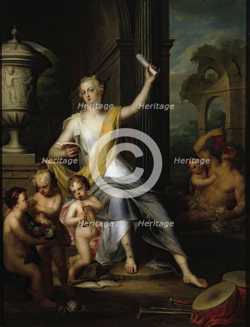 Allegory of the Hearing, the Taste and the Smell, 1733. Creator: Balthasar Beschey.