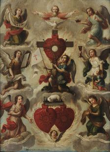 Allegory of the Holy Eucharist, 1750. Creator: Maldonado y Cabrera, Miguel Mateo (1695-1768)
