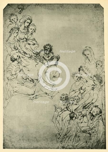 'Allegory of the Liberal Arts: Logic and Grammar', early 15th century, (1943). Creator: Stefano da Verona.