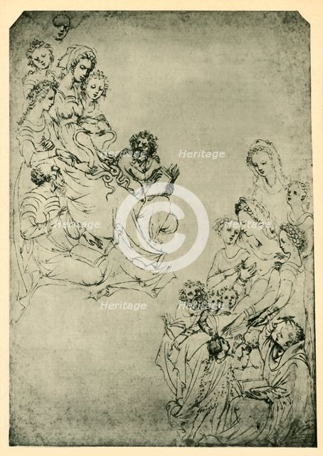 'Allegory of the Liberal Arts: Logic and Grammar', early 15th century, (1943). Creator: Stefano da Verona.