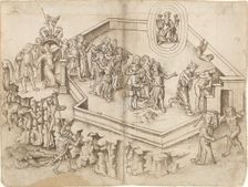 Allegory of the Life of a Scholar in a Rich Household [fol. 3 verso / 4 recto], c. 1512/1515. Creator: Unknown