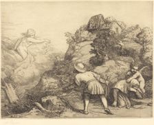 Allegory of the Peasant and Fortune (Le paysan et la fortune: Sujet allegorique. Creator: Alphonse Legros