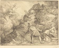 Allegory of the Peasant and Fortune (Le paysan et la fortune: Sujet allegorique). Creator: Alphonse Legros
