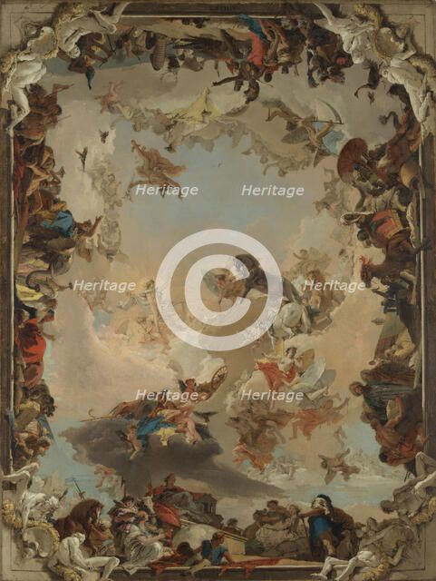 Allegory of the Planets and Continents, 1752. Creator: Giovanni Battista Tiepolo.