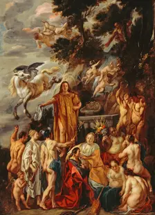 Allegory of the Poet, c1660. Creator: Jacob Jordaens