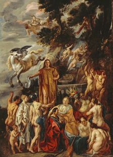 Allegory of the Poet, c1660. Creator: Jacob Jordaens