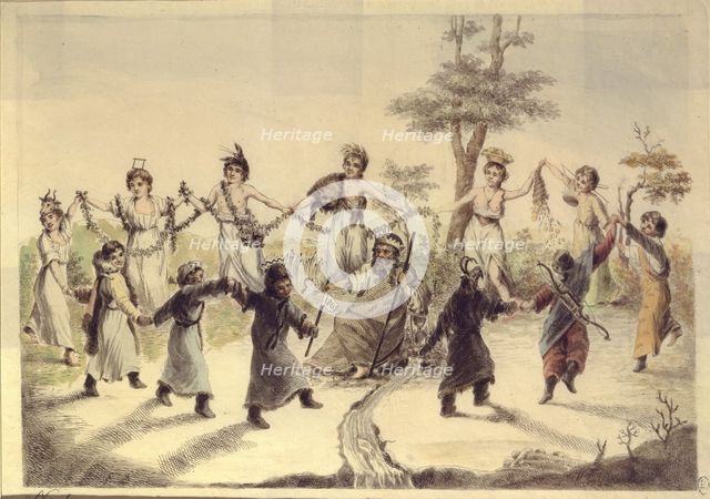 Allegory of the twelve months of the year, 1808. Artist: Venetsianov, Alexei Gavrilovich (1780-1847)