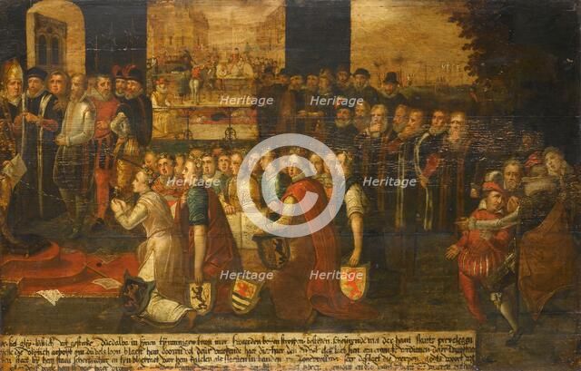 Allegory of the Tyranny of the Duke of Alba in the Netherlands, c.1622-c.1630. Creator: Anon.