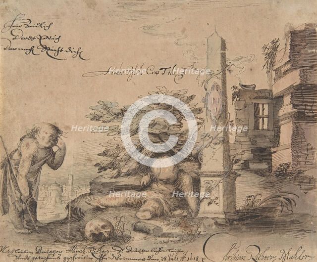 Allegory of the Transience of Life, 1618. Creator: Christian Richter.