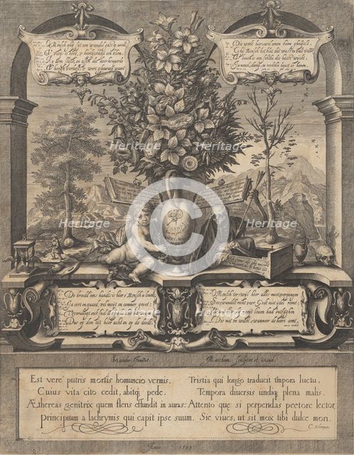 Allegory of the Transitoriness of Life,.n.d. Creator: Jacob Matham.