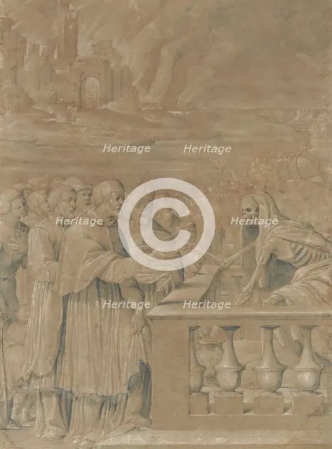Allegory of the Triumph of Death over Church and State, ca. 1538-44. Creator: Girolamo da Treviso.