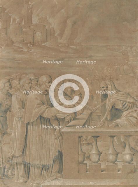 Allegory of the Triumph of Death over Church and State, ca. 1538-44. Creator: Girolamo da Treviso.