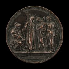 Allegory of the Triumph of Religion [reverse], 1822/1823. Creator: Giuseppe Cerbara