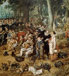 Allegory of the Truce of 1609 between the Netherlands and Spain detail, 17th century. Artist: Adriaen van de Venne